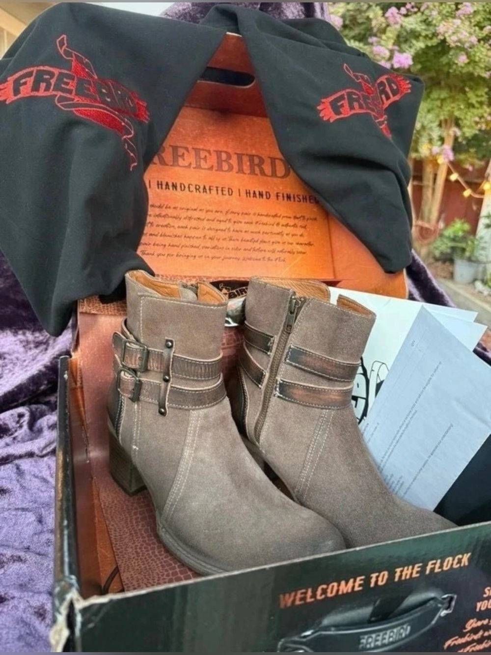 Freebird by Steven, Shilo Suede Ankle Booties sz 10